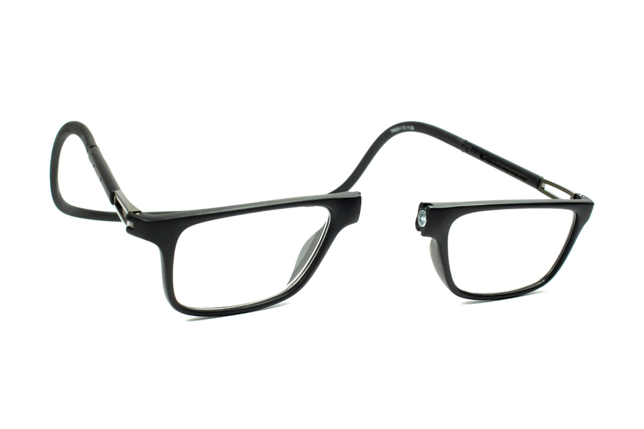 glasses with magnetic front closure